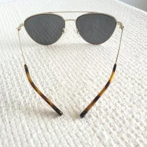 New  Michael Kors Barcelona Pilot Shape Sunglasses in black and gold (MK1056) Michael Kors Women main image 4
